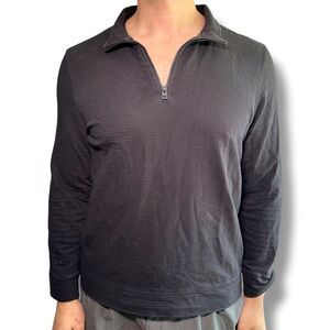 Calvin Klein Black Zip Up Lightweight Sweater